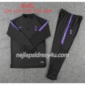 Tottenham Hotspur Dětské Tréninkový Mikina Soupravy Černá 2018/19